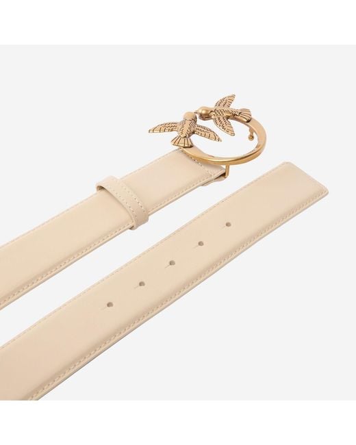 Pinko Natural Love Berry Leather Belt