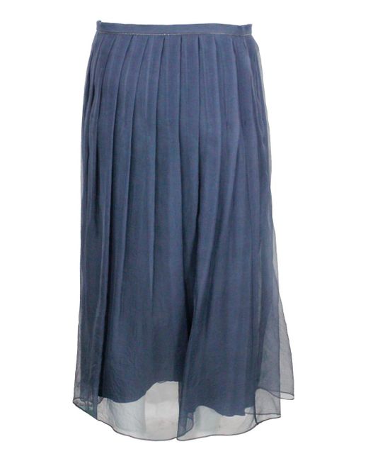 Brunello Cucinelli Blue Skirts
