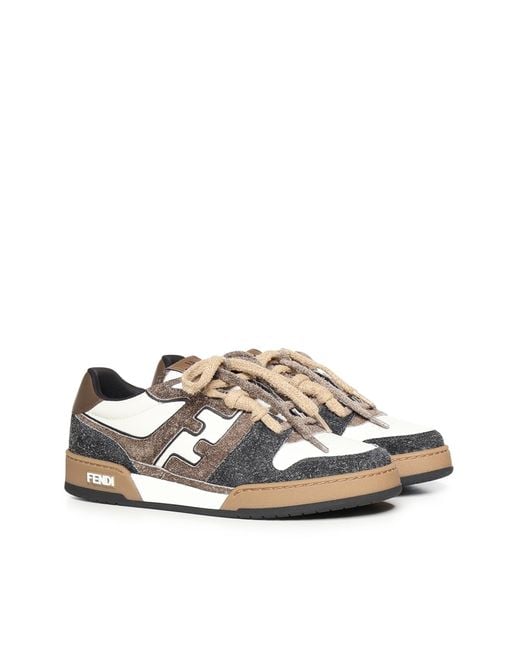 Fendi White Sneakers Vit+Interno:Pa for men