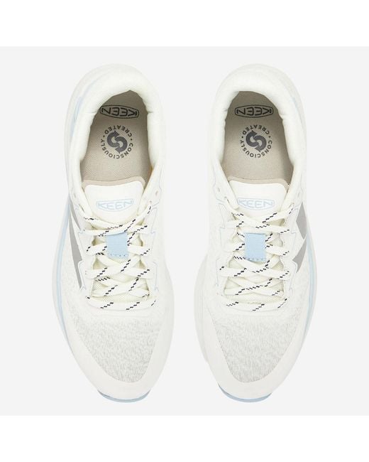 Keen White Sneakers Wk500 Fabric And Rubber Trainers