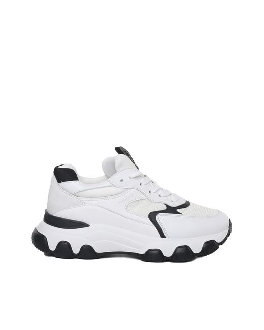 Hogan Hyperactive Sneakers In Leather And Nylon in White | Lyst