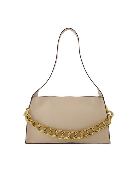 MANU Atelier Metallic Kesme Bag Ivory Leather Shoulder-Hobo-Bags