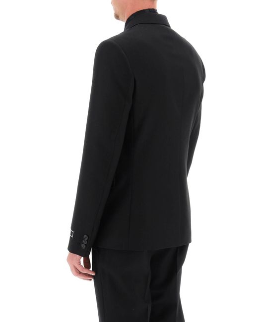 Versace Black Tailoring Jacket In Wool for men