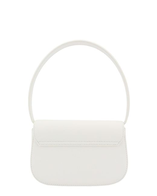 DIESEL White ‘1Dr’ Shoulder Bag