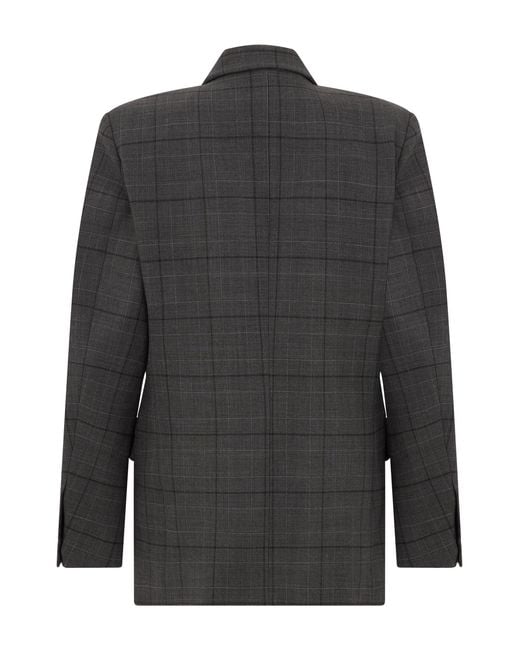 Coperni Black Double-Breasted Blazer Virgin Wool Blazers