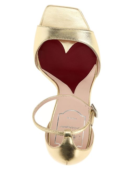 Roger Vivier Metallic 'Marlene' Sandals