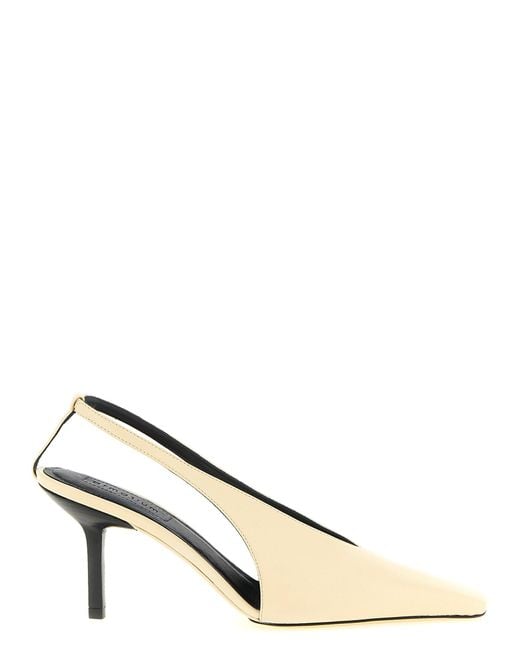 ARMARIUM Natural Evelina Slingback Lambskin Nappa Leather Pumps