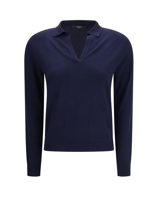 Weekend by Maxmara Blue Palanca Sweater Viscose; Polyester