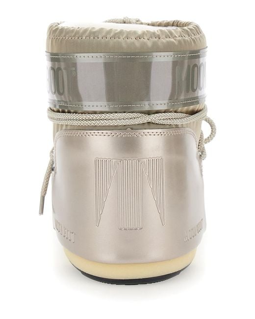 Moon Boot Natural Snow Boots With Bow
