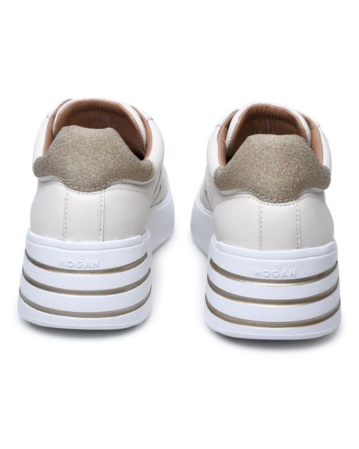 Hogan White Leather Rebel H564 Sneaker