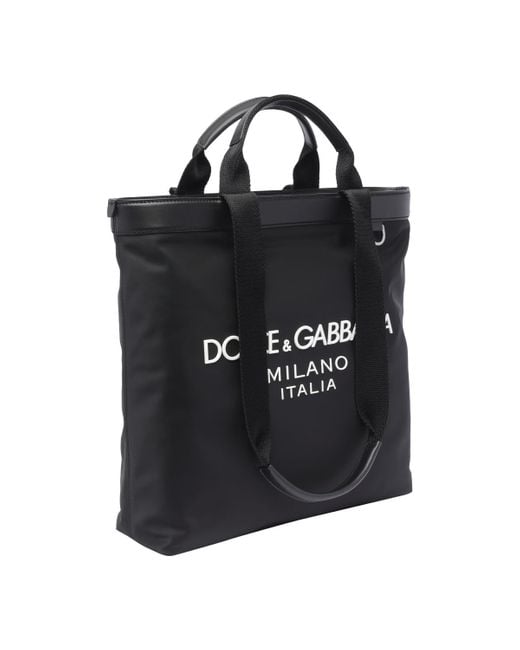 Dolce & Gabbana Black Fabric Bag for men