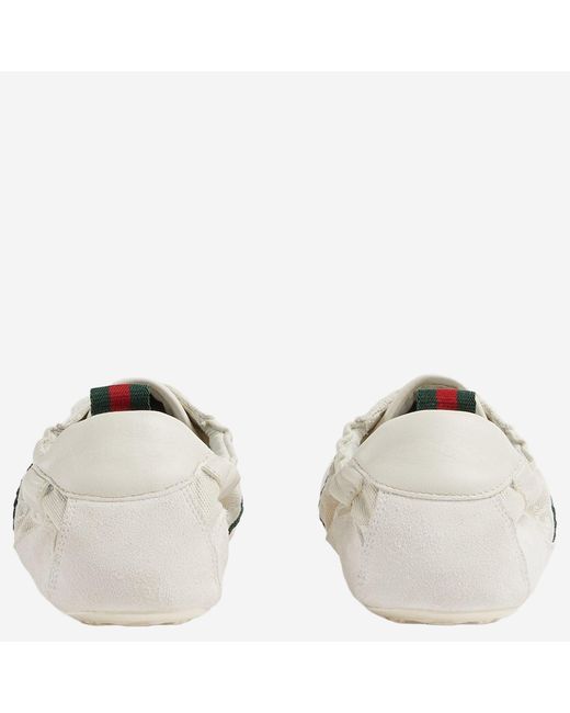 Gucci White Sneakers Shift Leather Trainers