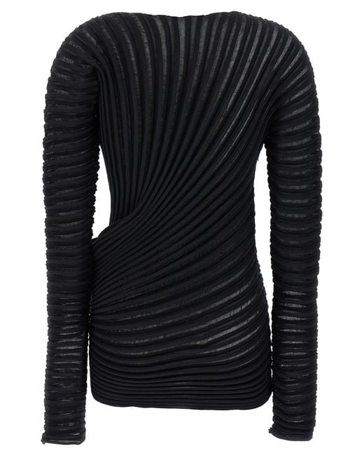 Issey Miyake Black Stream' Top