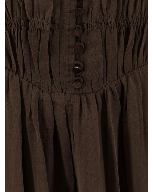 Isabel Marant Brown Briane Viscose Long Dress