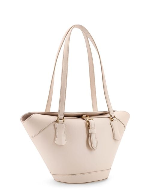 Dolce & Gabbana White Coffa Capri Leather Shoulder Bag