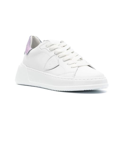 Philippe Model White Tres Temple Sneakers