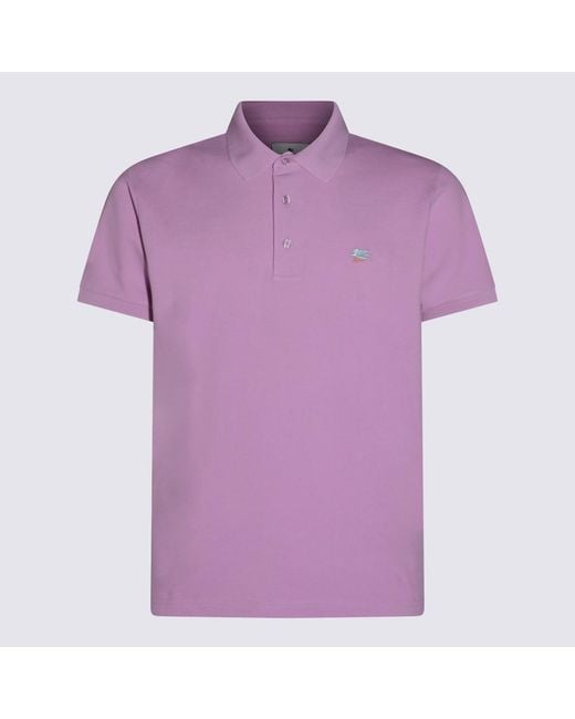 Etro Purple T-Shirts And Polos _100 Co for men