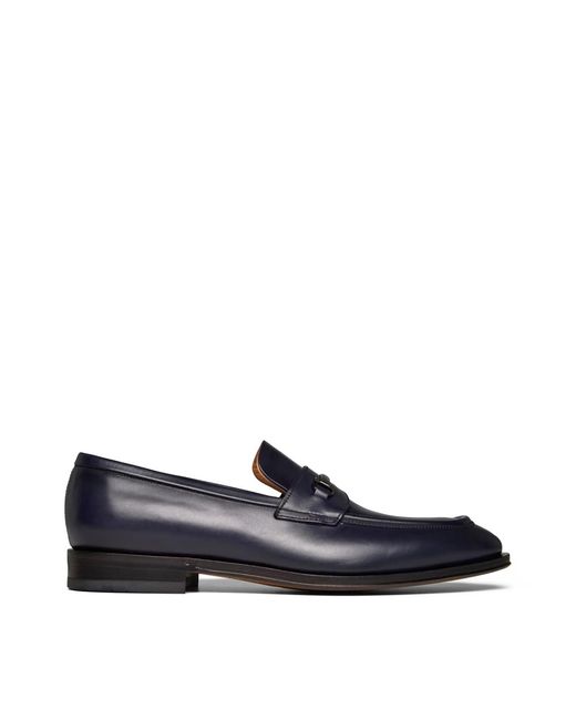 Ferragamo Blue Desmond Gancini Loafers for men