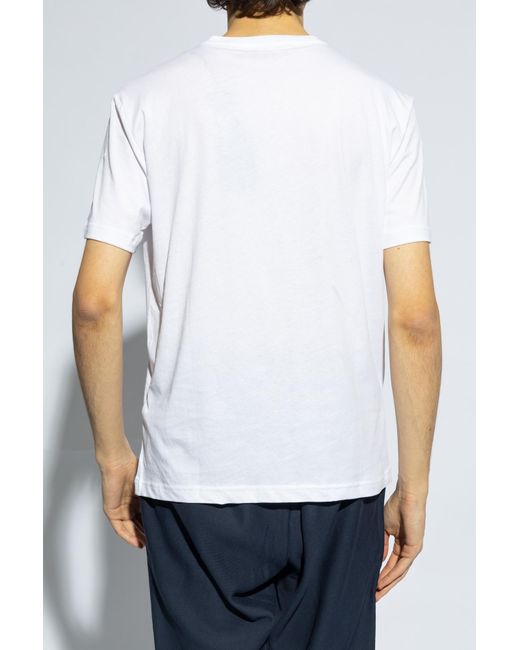 EA7 White Emporio Armani T-Shirt With Logo for men