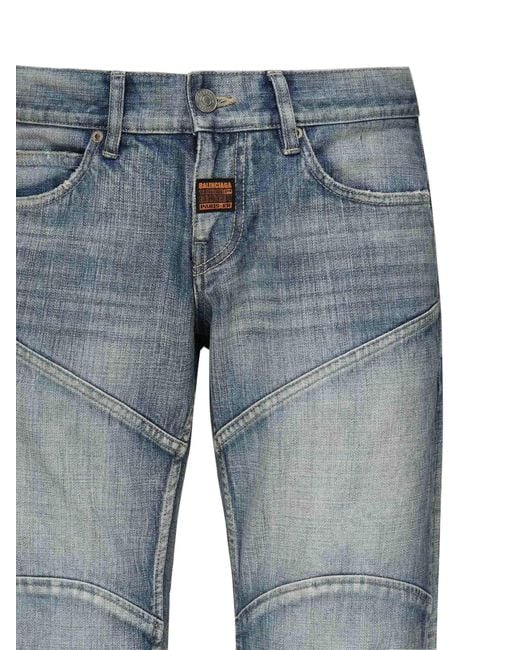 Balenciaga Blue Low-Waisted Denim Jeans for men