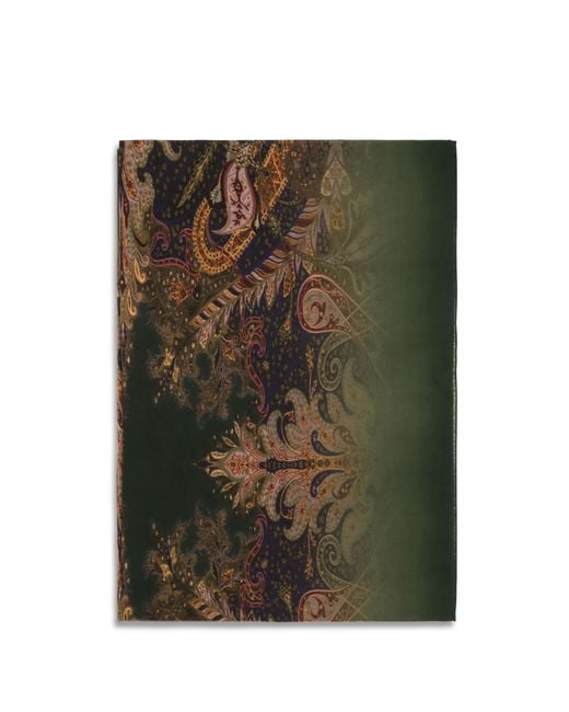 Etro Green Orfeo Modal Scarf for men