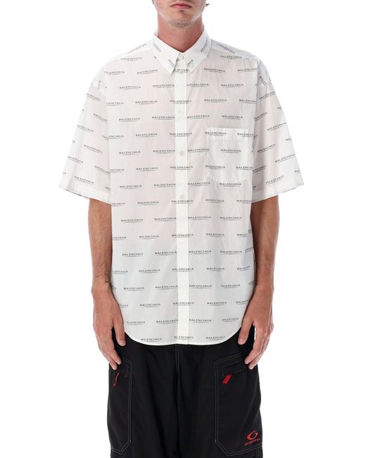 Balenciaga White Cocoon Shirt for men