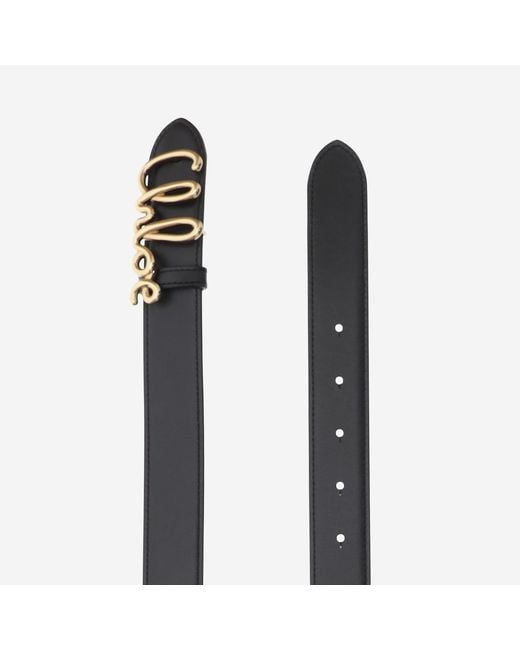 Chloé Black Belt Leather