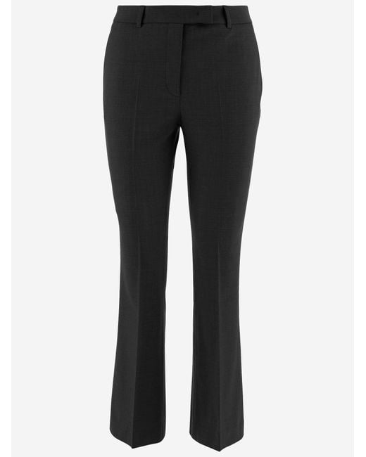 Ql2 Black Trousers Stretch Wool