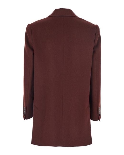 Max Mara Brown Single-Breasted Wool Jacket Blazers