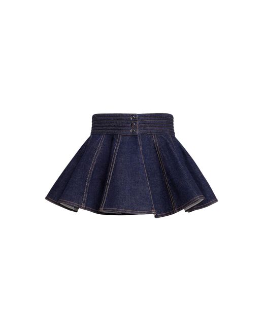 Alaïa Blue Mini Skirts