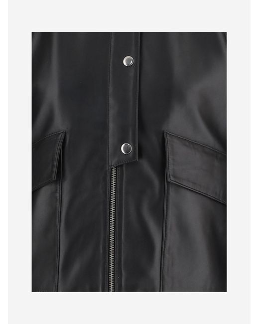 By Malene Birger Black Leather Jacket Suzanne