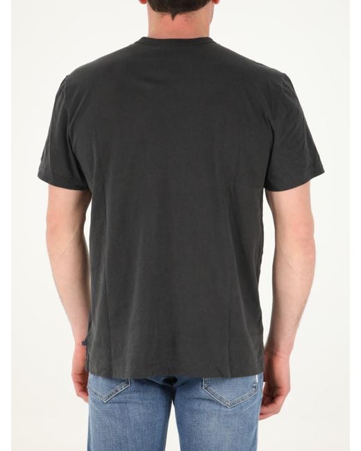 James Perse Black Lead Grey Cotton T-shirt for men