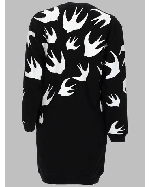 McQ Alexander McQueen Black Mini Cotton Dress Polyester