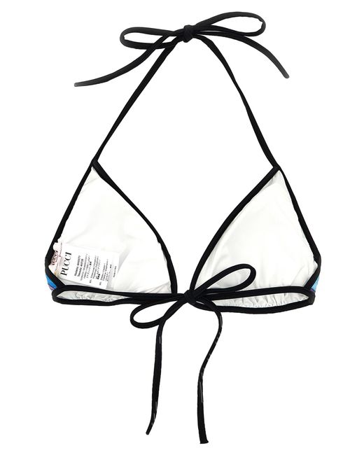 Emilio Pucci Blue 'Vivara' Bikini Top