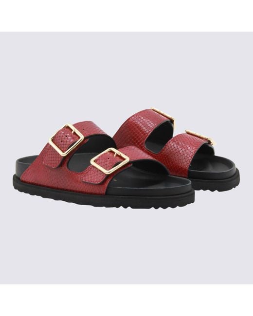 Birkenstock Red Leather Arizona Shake 1774