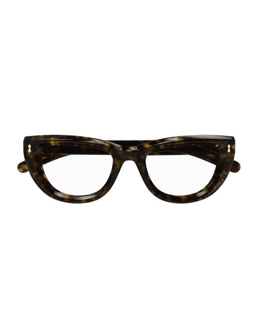 Gucci Black GG1521O Linea Rivets Eyeglasses