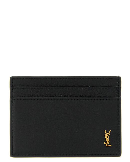 Saint Laurent Black 'Tiny Cassandre' Card Holder for men
