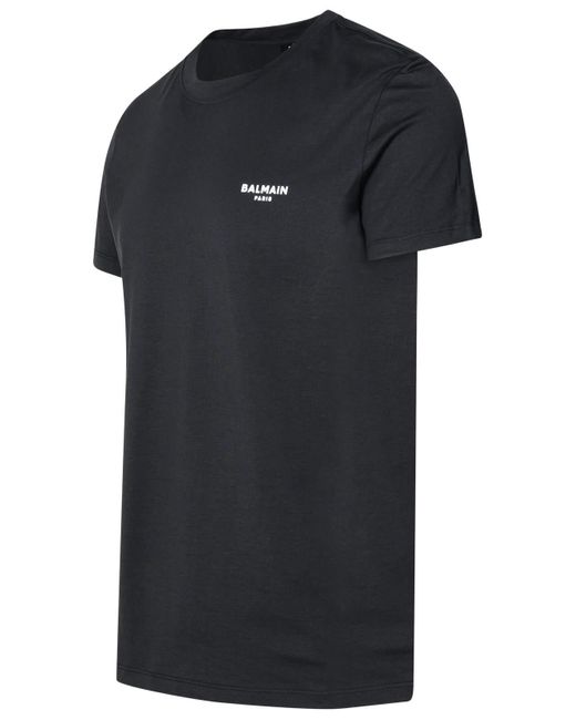Balmain Black Mini Logo T-Shirt for men