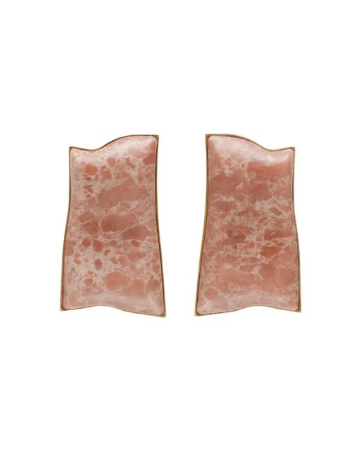 Cult Gaia White Acrylic Resin Earring