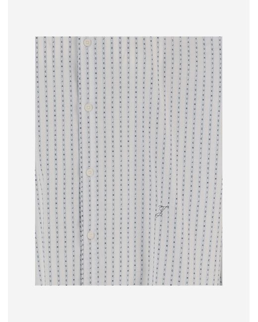 Jacquemus Gray Cotton Shirt for men