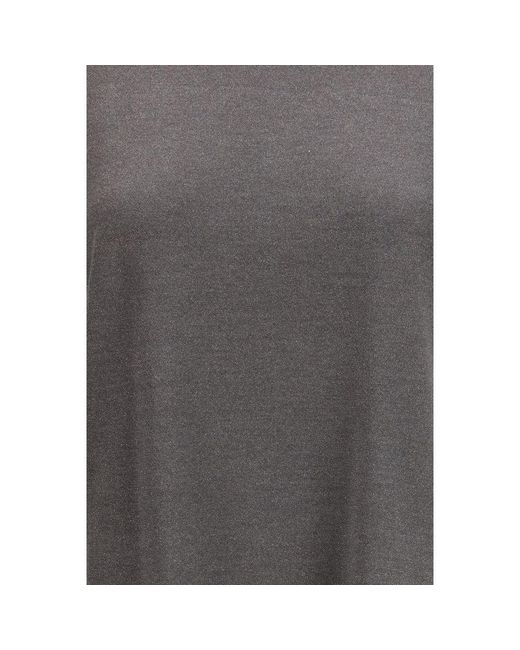 Brunello Cucinelli Gray Nylon T