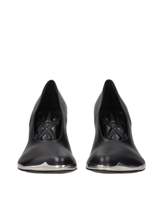 Burberry Blue Leather High Heel Pumps