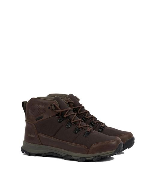 Barbour Brown Malvern Hiker Boots for men