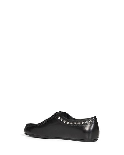 Jil Sander Black Leather Loafers With Studs for men