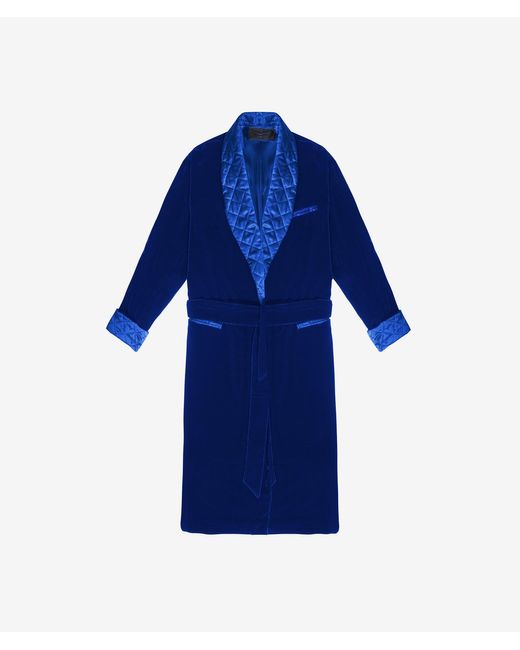 blue smoking jacket