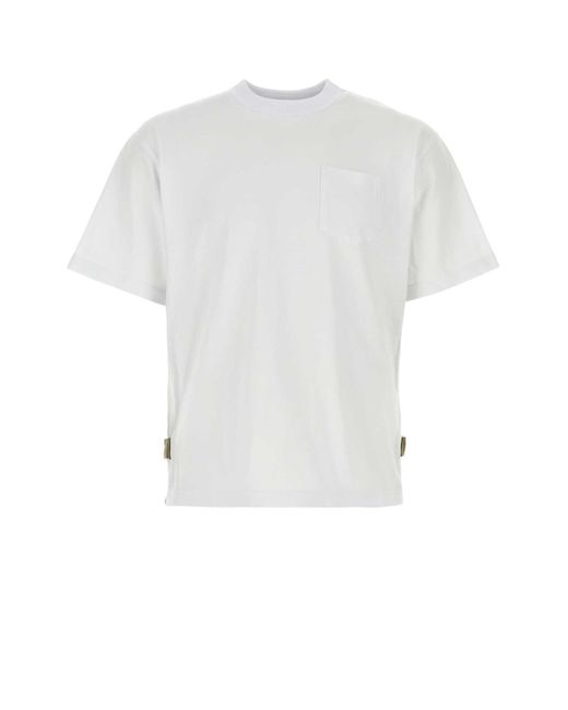 Sacai White T-Shirt for men