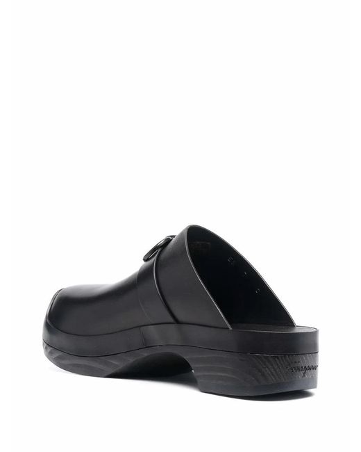Ferragamo Black Ferragamo Gancini Ornament Clogs