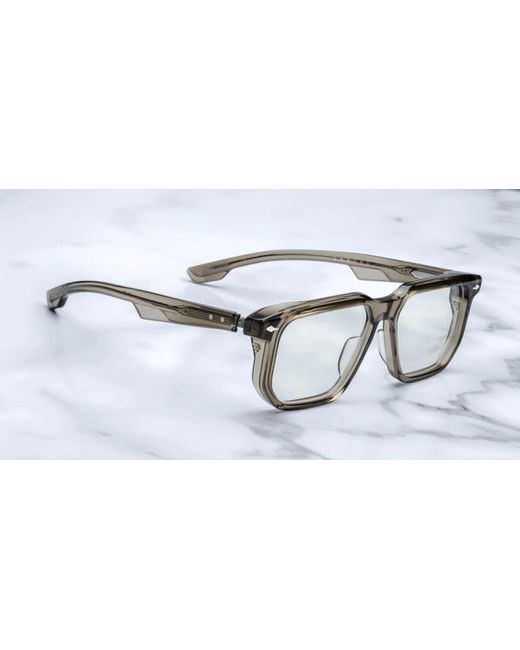 Jacques Marie Mage Black Saburo - Taupe Rx Glasses for men