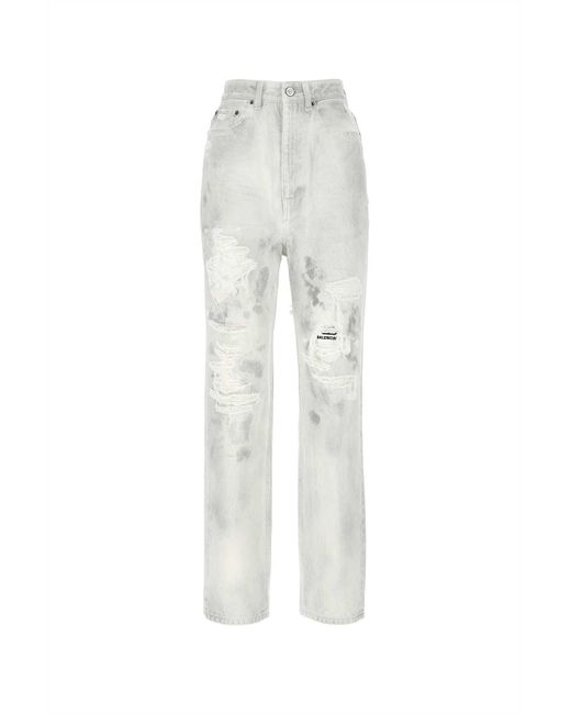 Balenciaga White Jeans