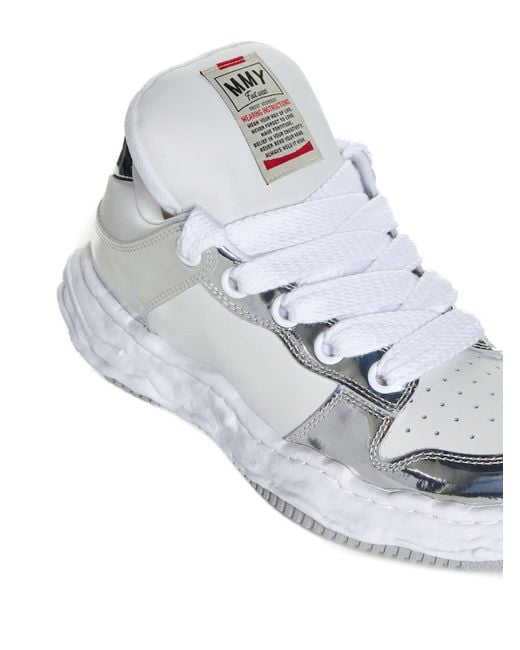 Maison Mihara Yasuhiro White Wayne Leather Low-top Sneakers for men